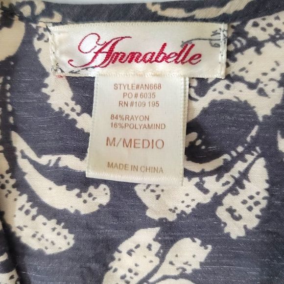 Annabelle- Capsleeve Botanical Print Mini Dress, Sz. Medium - Picture 9 of 13